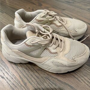 Cream Athletic Sneakers from Other Stories